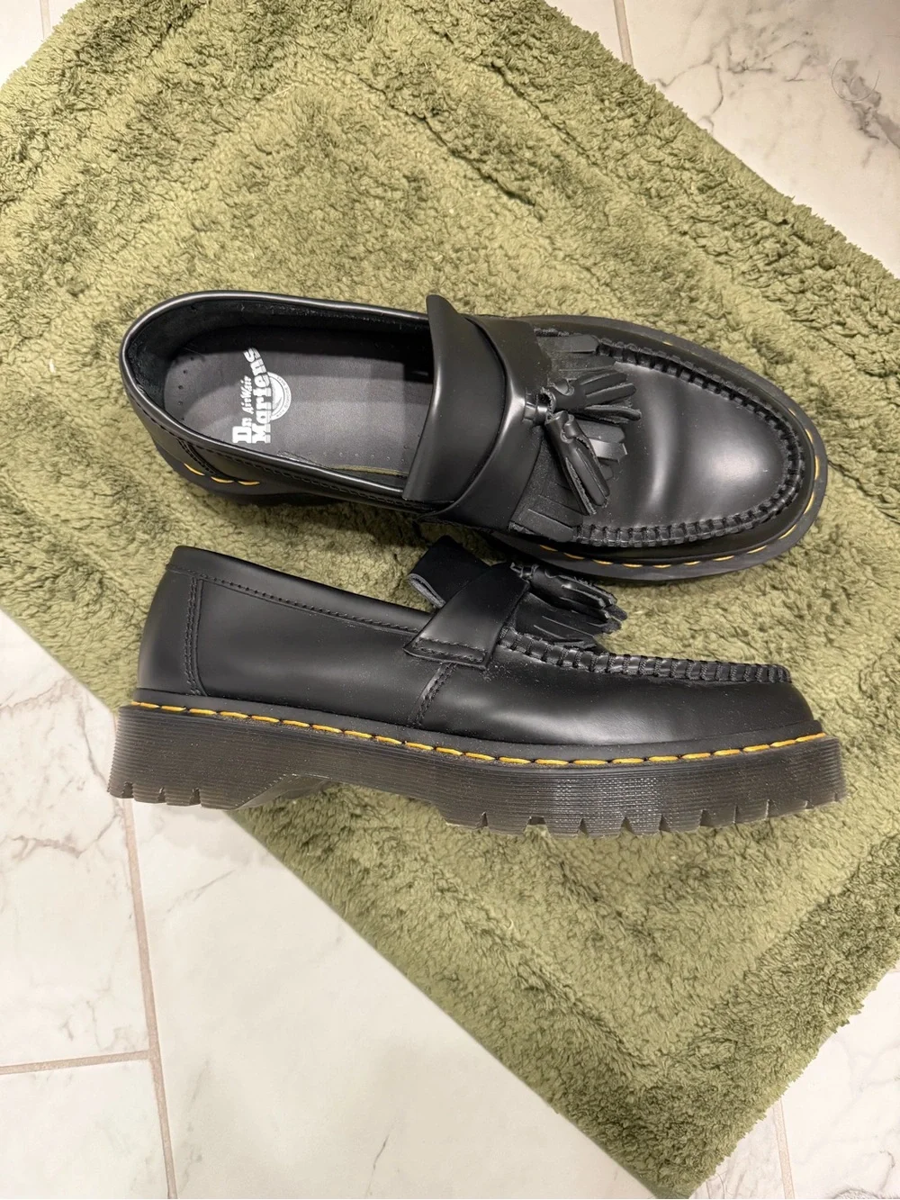 Men's Black Tassel Loafers - Classic Leather Slip-On